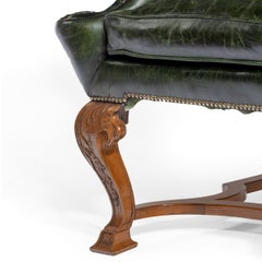 Edwardian Walnut Wing Armchairs in the George I Style