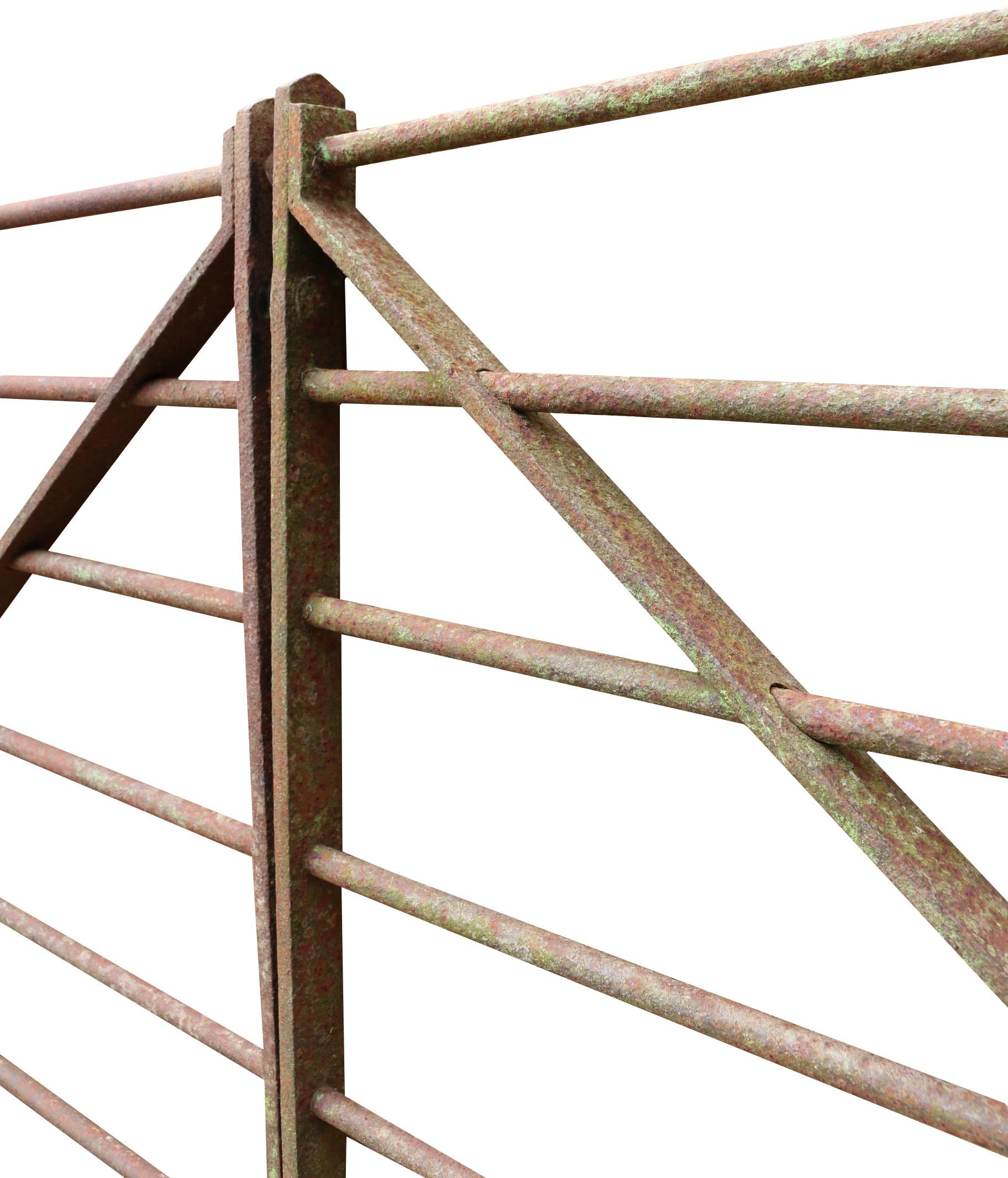 Georgian Pair of Early 20th Century Wrought Iron Cattle Gates