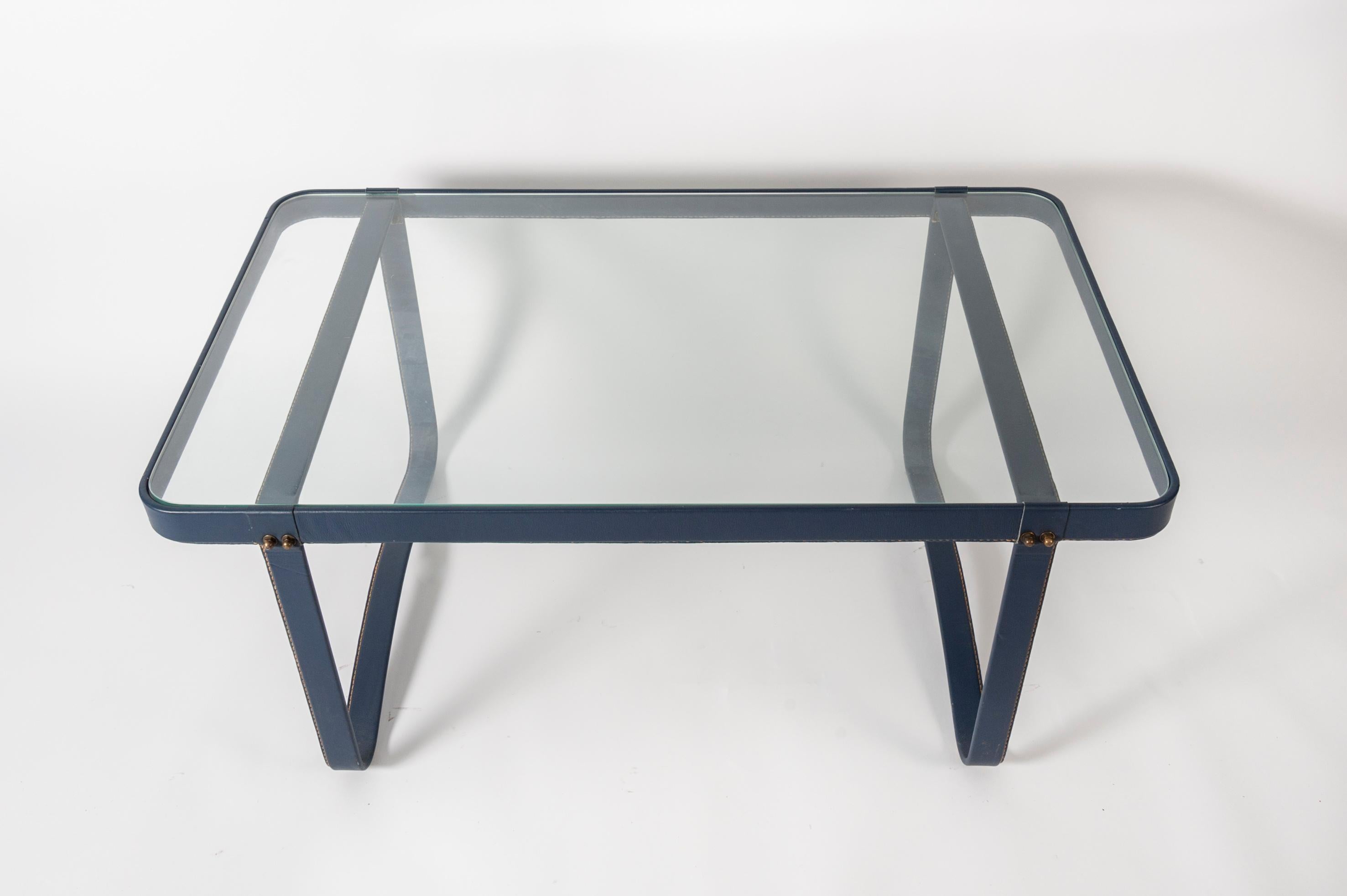 French Very Nice Cocktail Table by Jacques Adnet For Sale