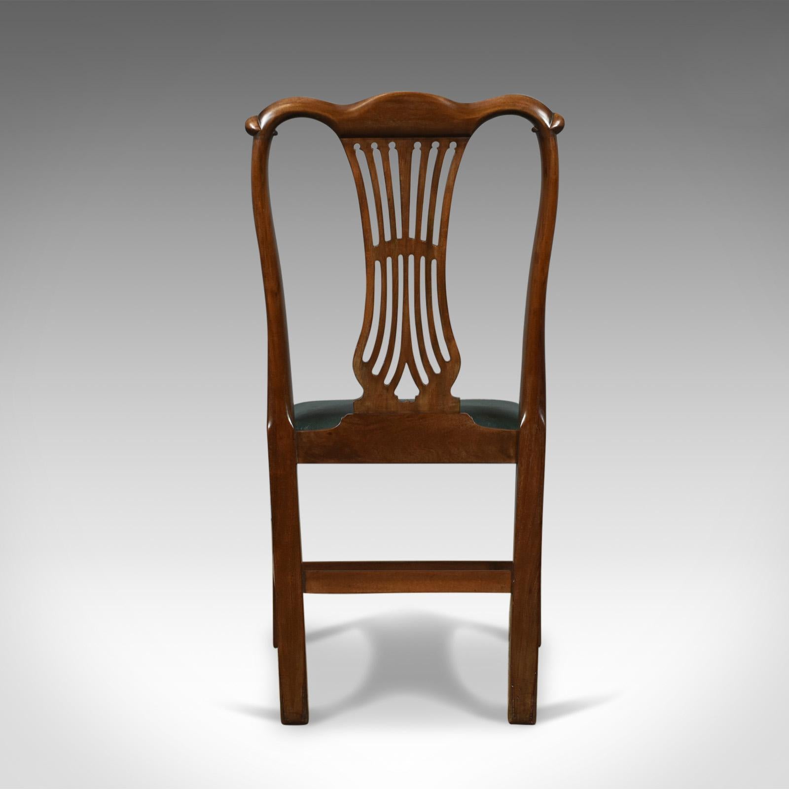 19th Century Set of Six Dining Chairs, English, Hepplewhite Revival, Victorian, circa 1880