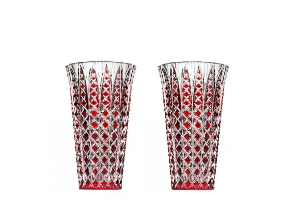 Vase „Jaipur“ aus französischem handgeschliffenem rotem Kristall in limitierter Auflage von Saint Louis im Zustand „Hervorragend“ im Angebot in Milan, IT