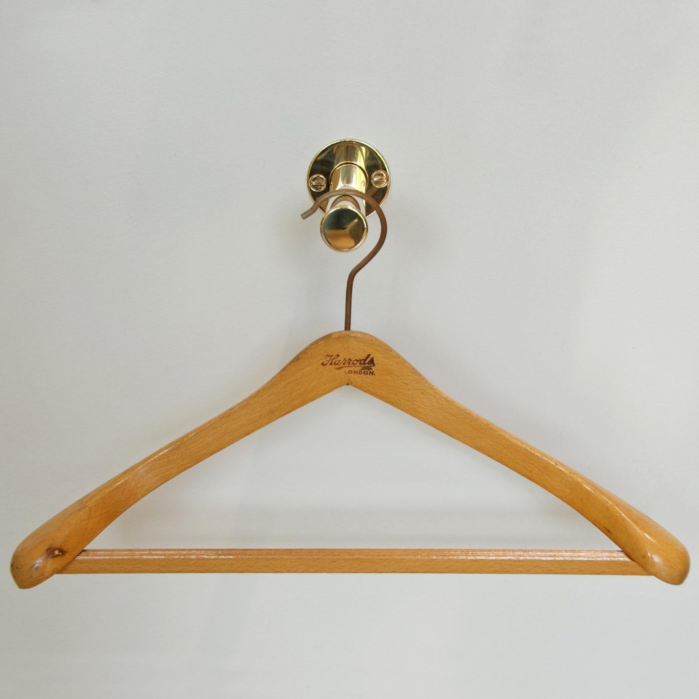 Antique Style Wall Mounted Valet Clothes Hanger Hook 
