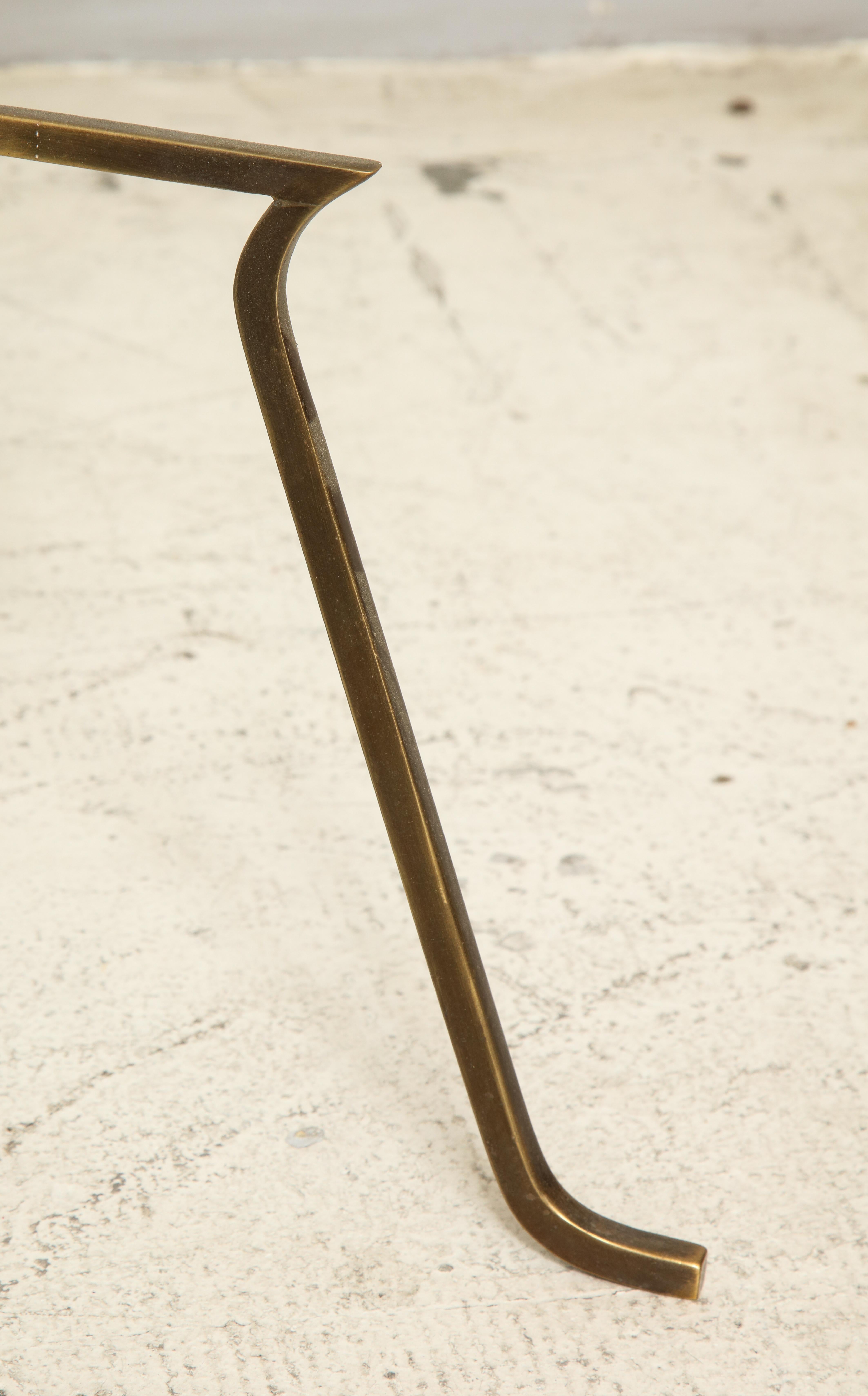 Custom Faux-Bamboo Brass Floor Lamp In New Condition In New York, NY
