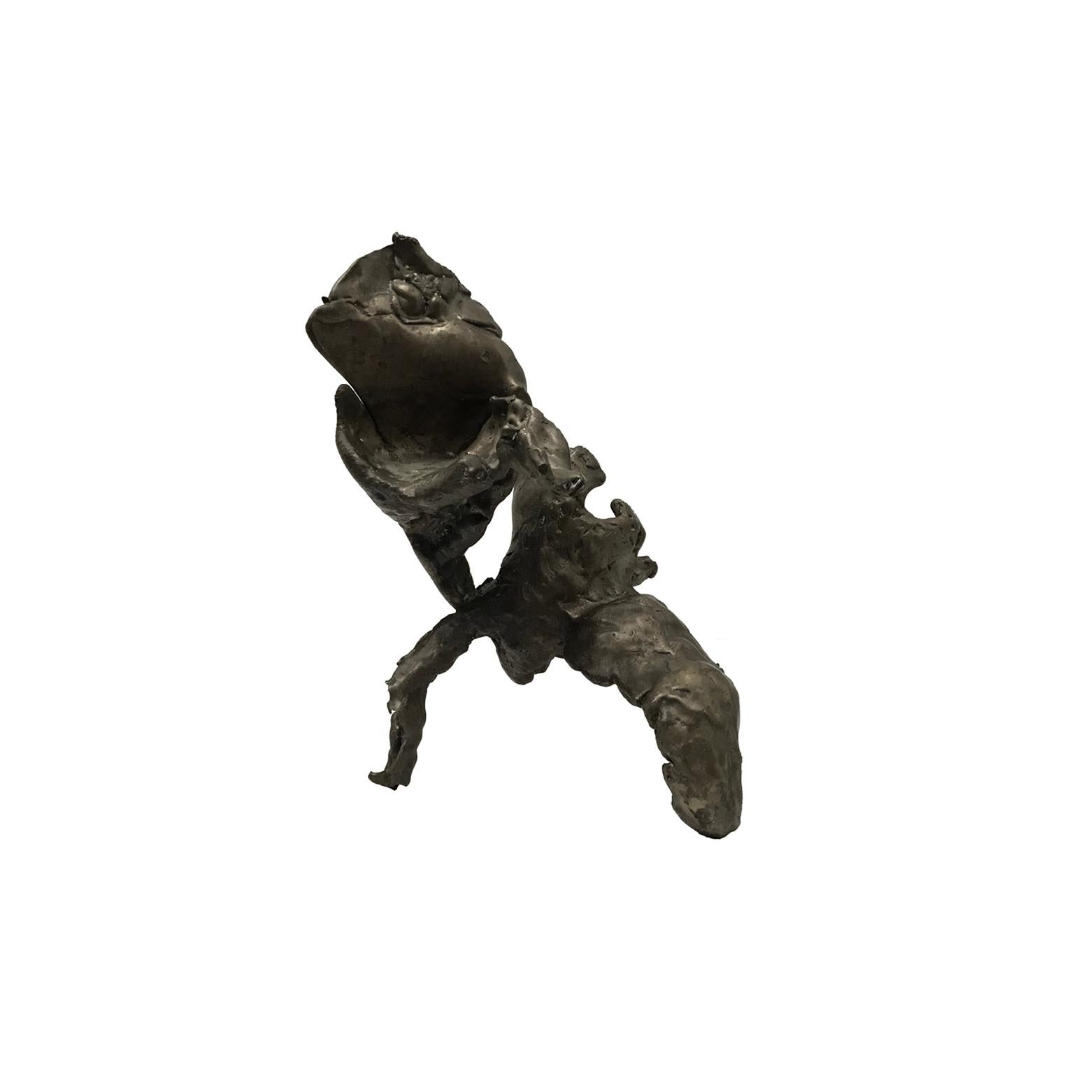 Small 1970s Bronze Spill Cast Sculpture In Good Condition In New York, NY