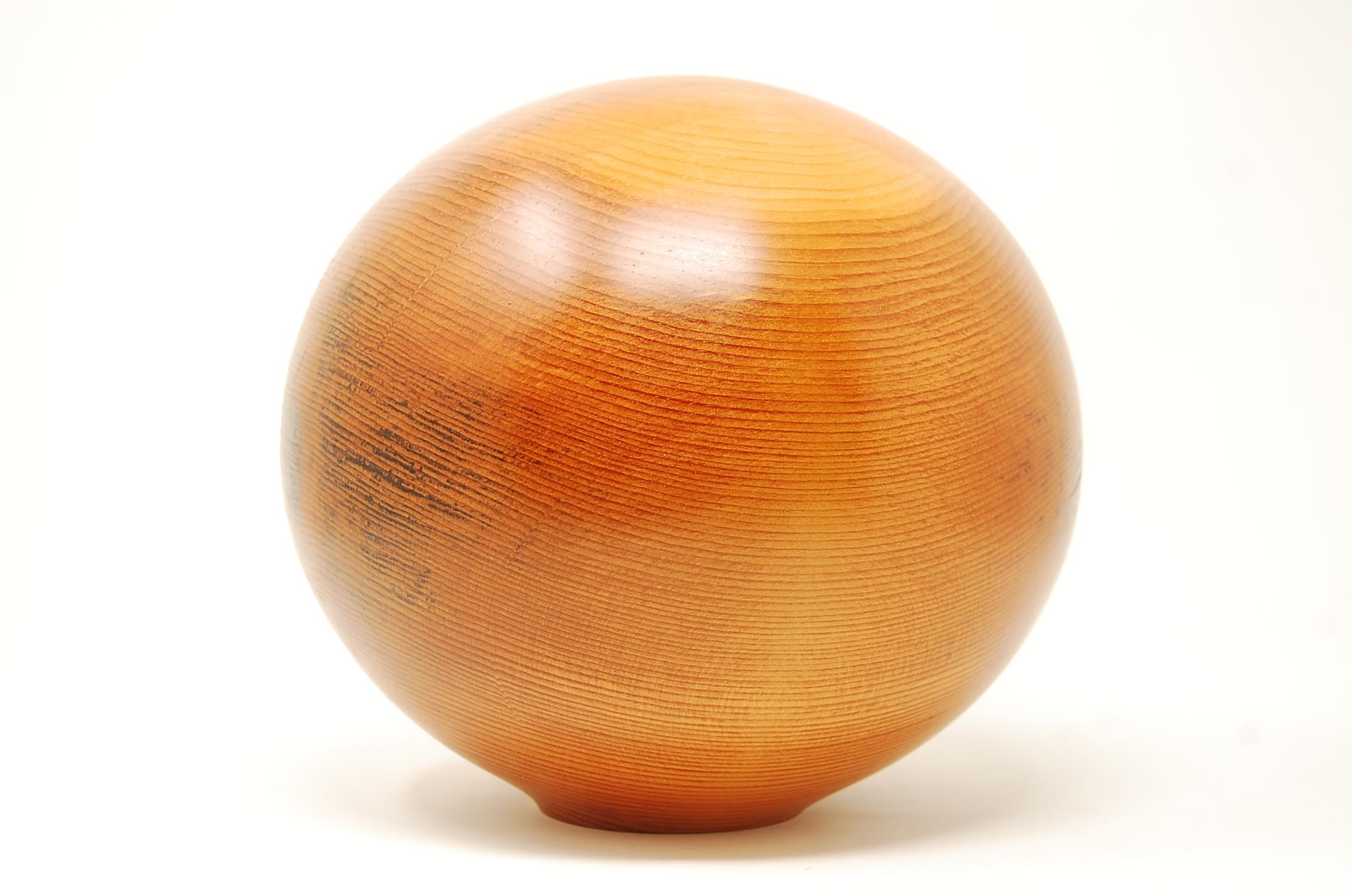 American Hollow Form Vase in White Pine by John Sage For Sale