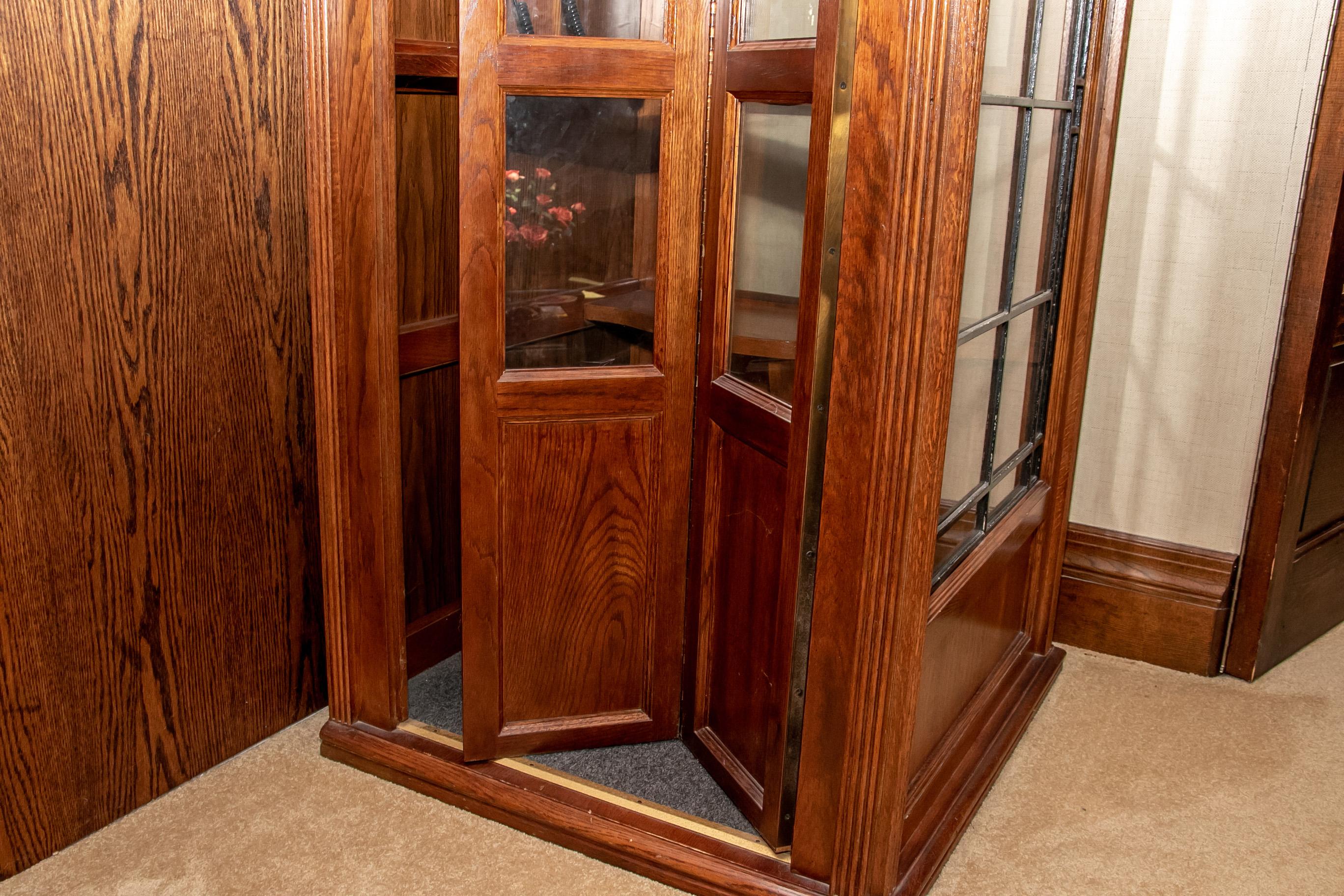 antique telephone booth