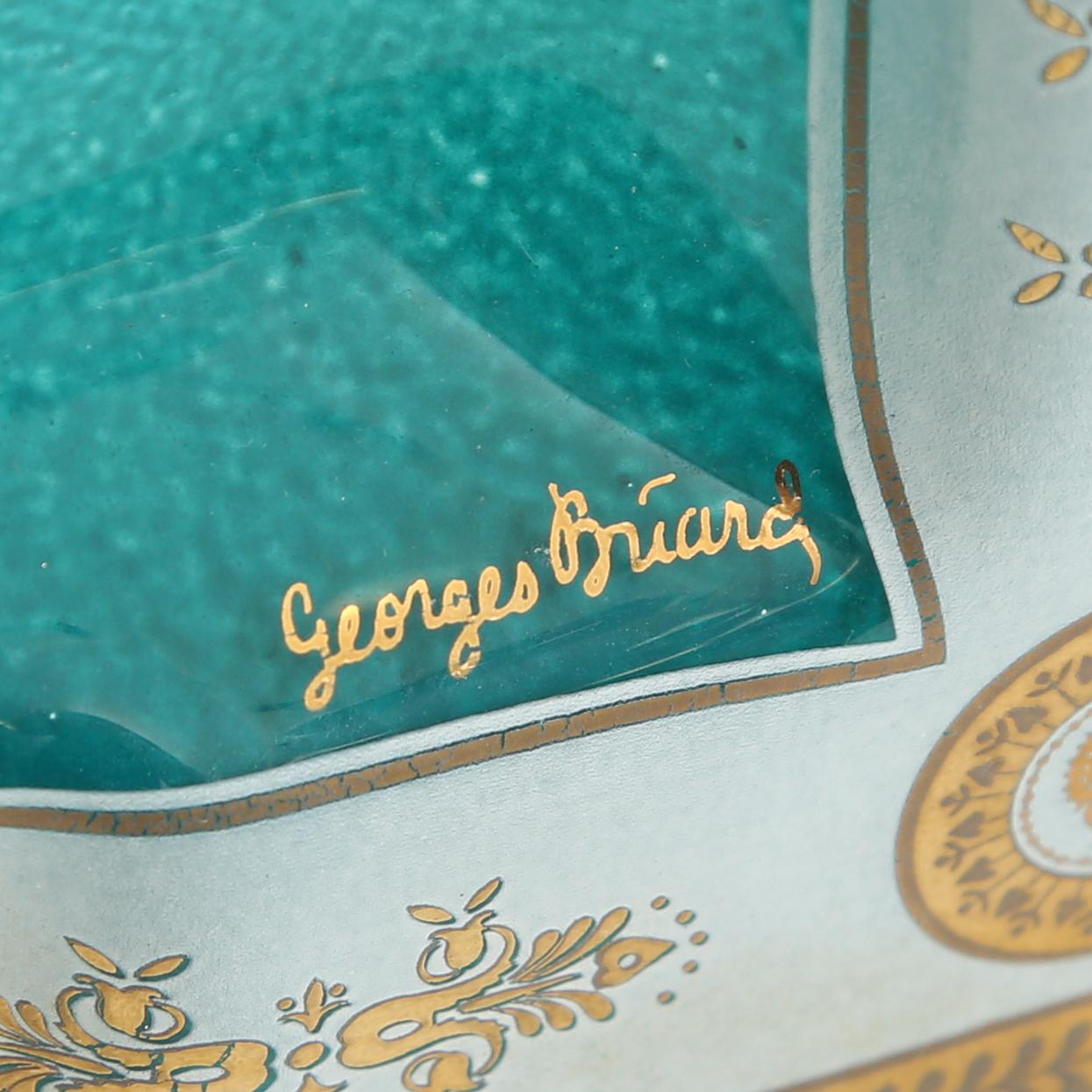 American Georges Briard Square Emerald Tray