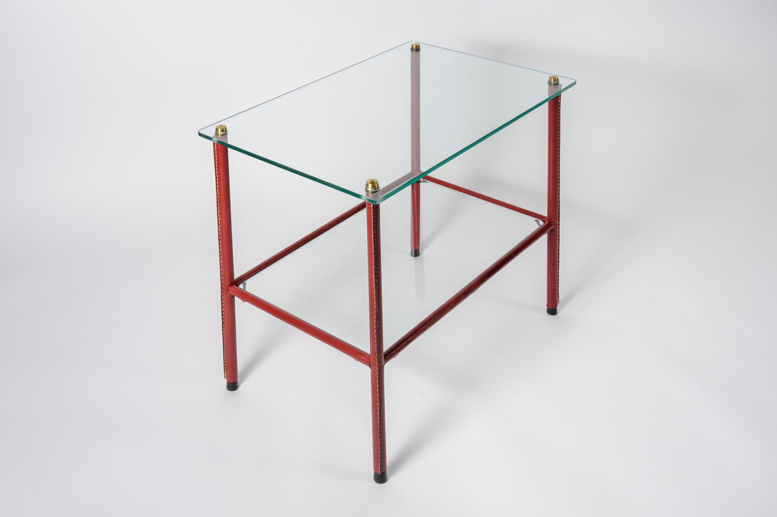 Mid-20th Century Pair of Side Tables by Jacques Adnet