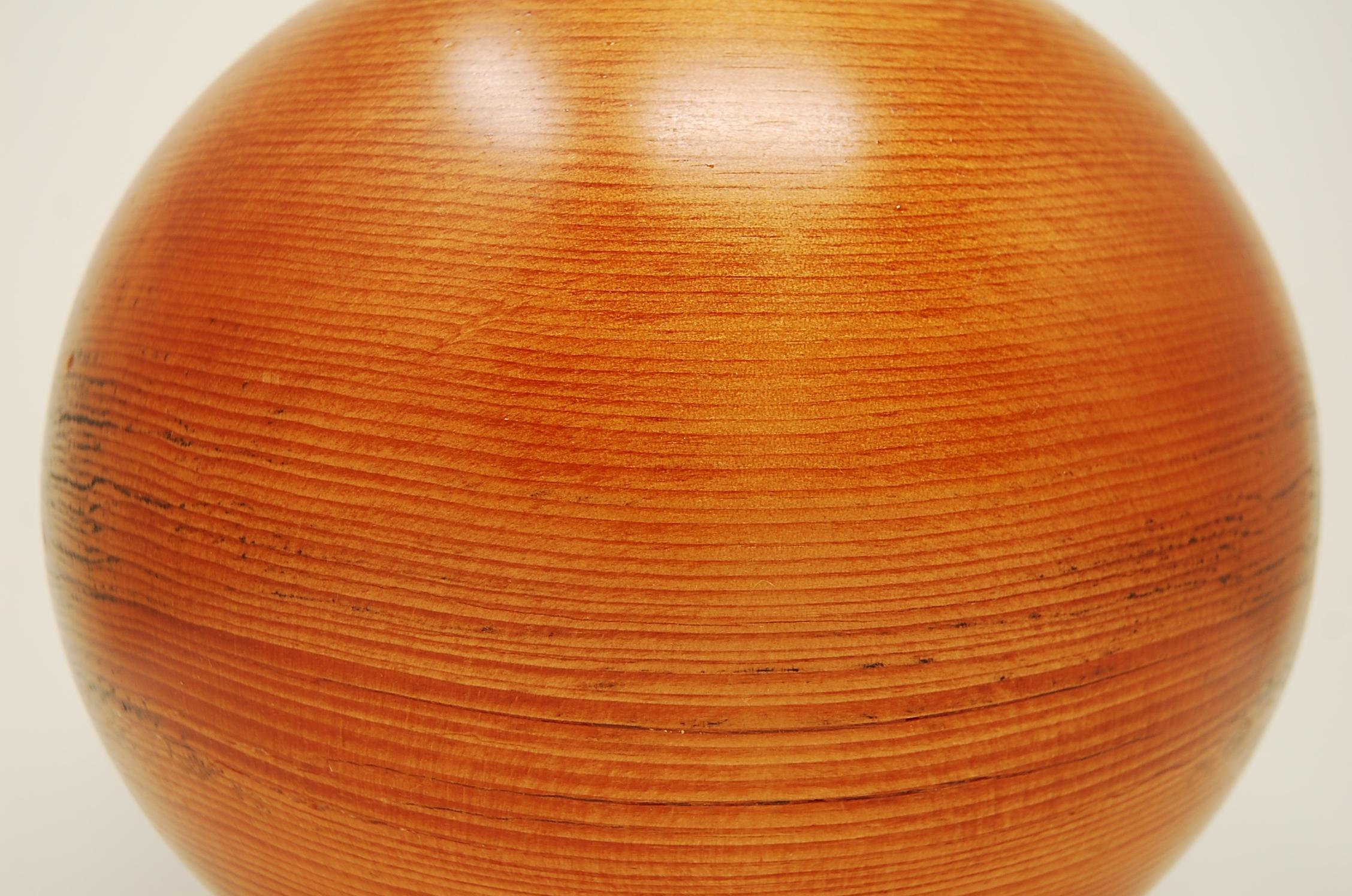 Turned Hollow Form Vase in White Pine by John Sage For Sale