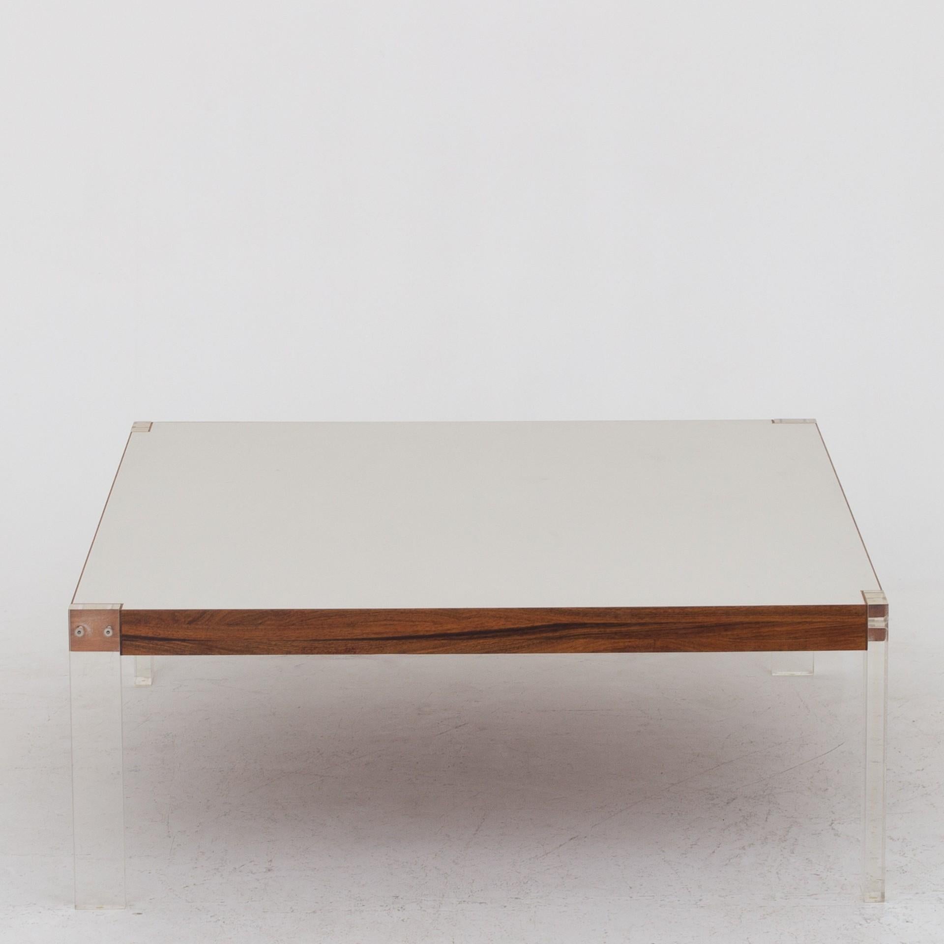 20th Century Coffee Table in Rosewood by Poul Nørreklit