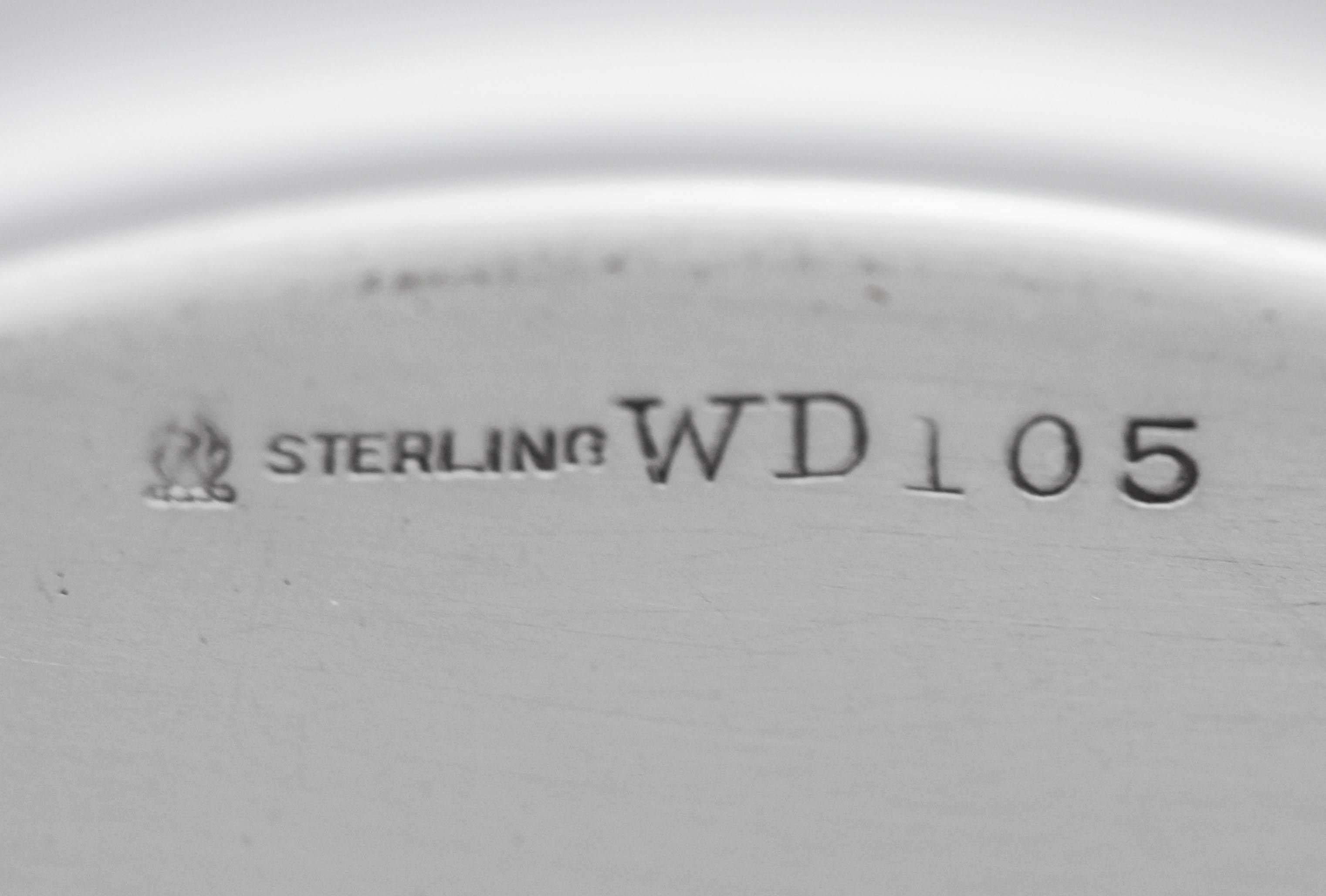 Sterling Silver Sterling Art Nouveau Bowl For Sale