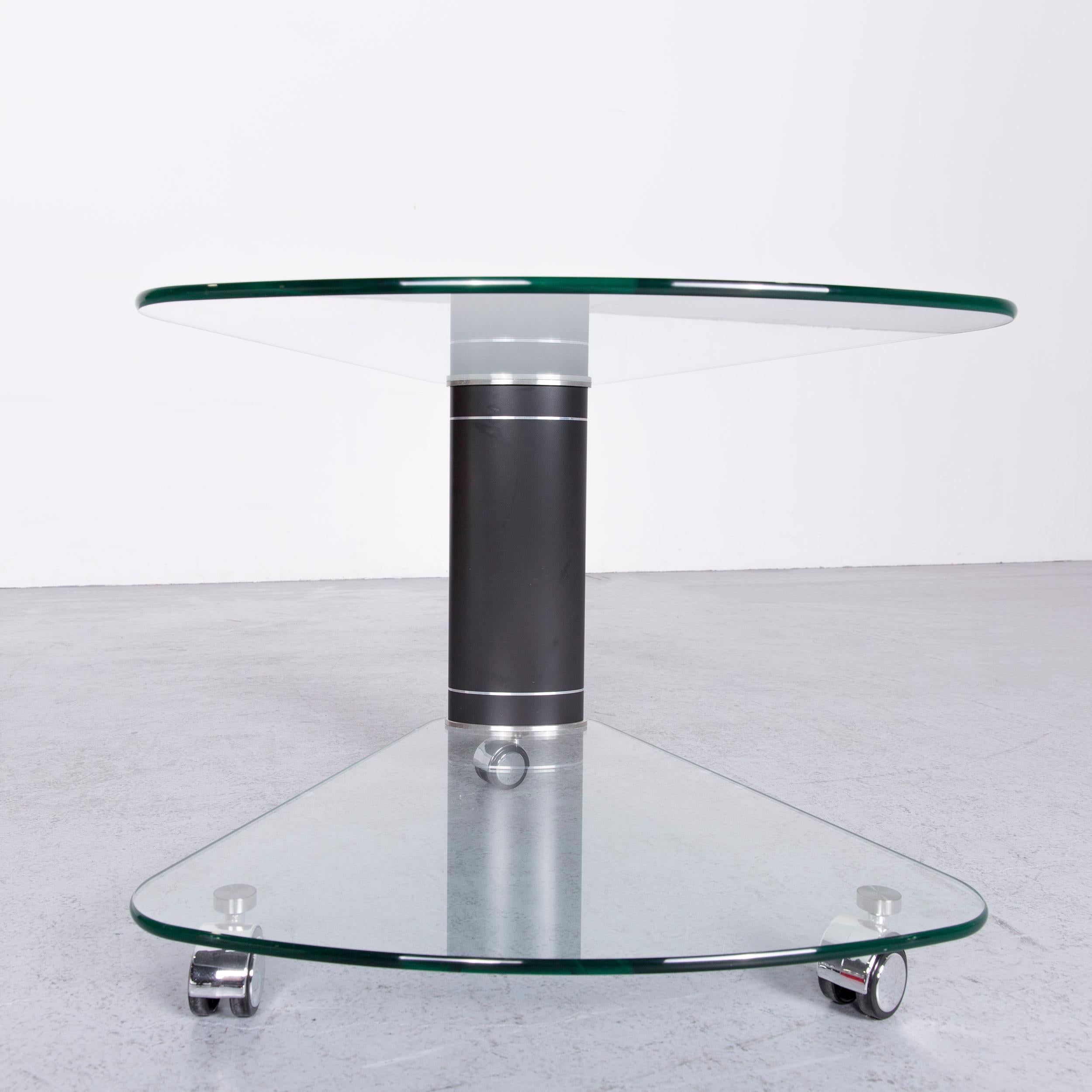 Contemporary Stressless Jazz Designer Glass Table Black Coffee Table
