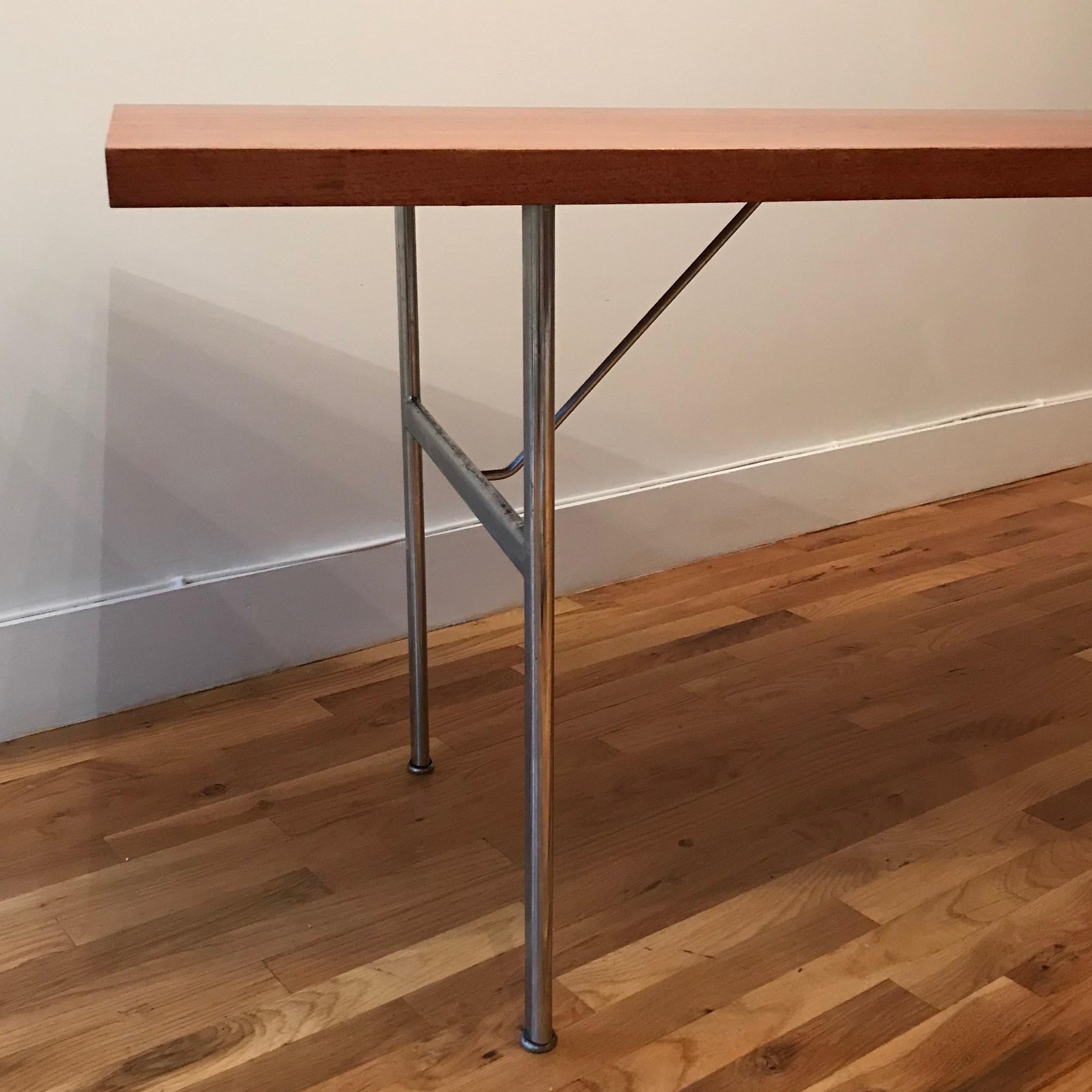 George Nelson for Herman Miller Steel Frame Dining Table In Excellent Condition In Brooklyn, NY