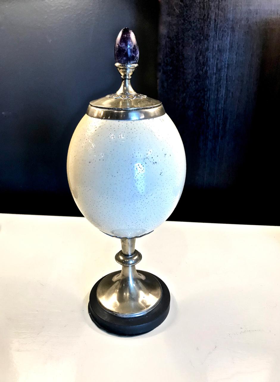 20th Century Anthony Redmile Mounted Ostrich Egg For Sale