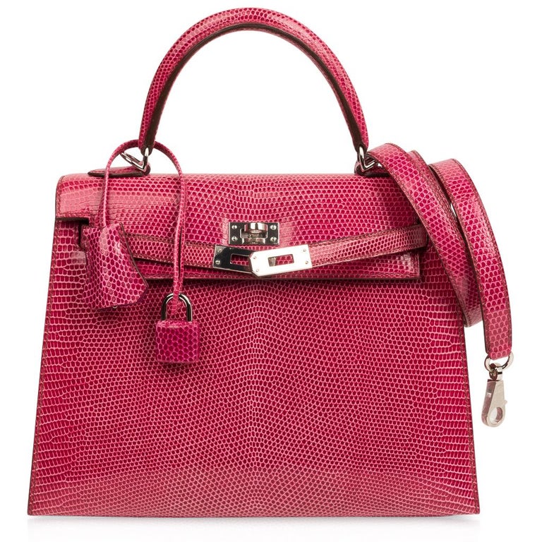 Replica Hermes Kelly Mini II Sellier Tri-color Bag In Red/Rose Extreme/Blue  Epsom Calfskin