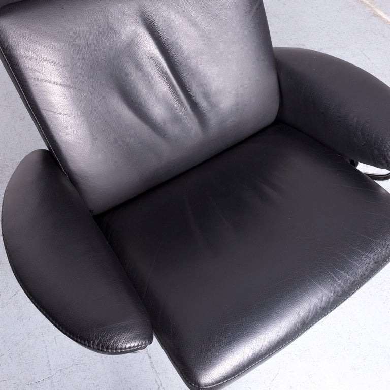 Ekornes Stressless Jazz L Designer Leather Office Chair Black Recliner