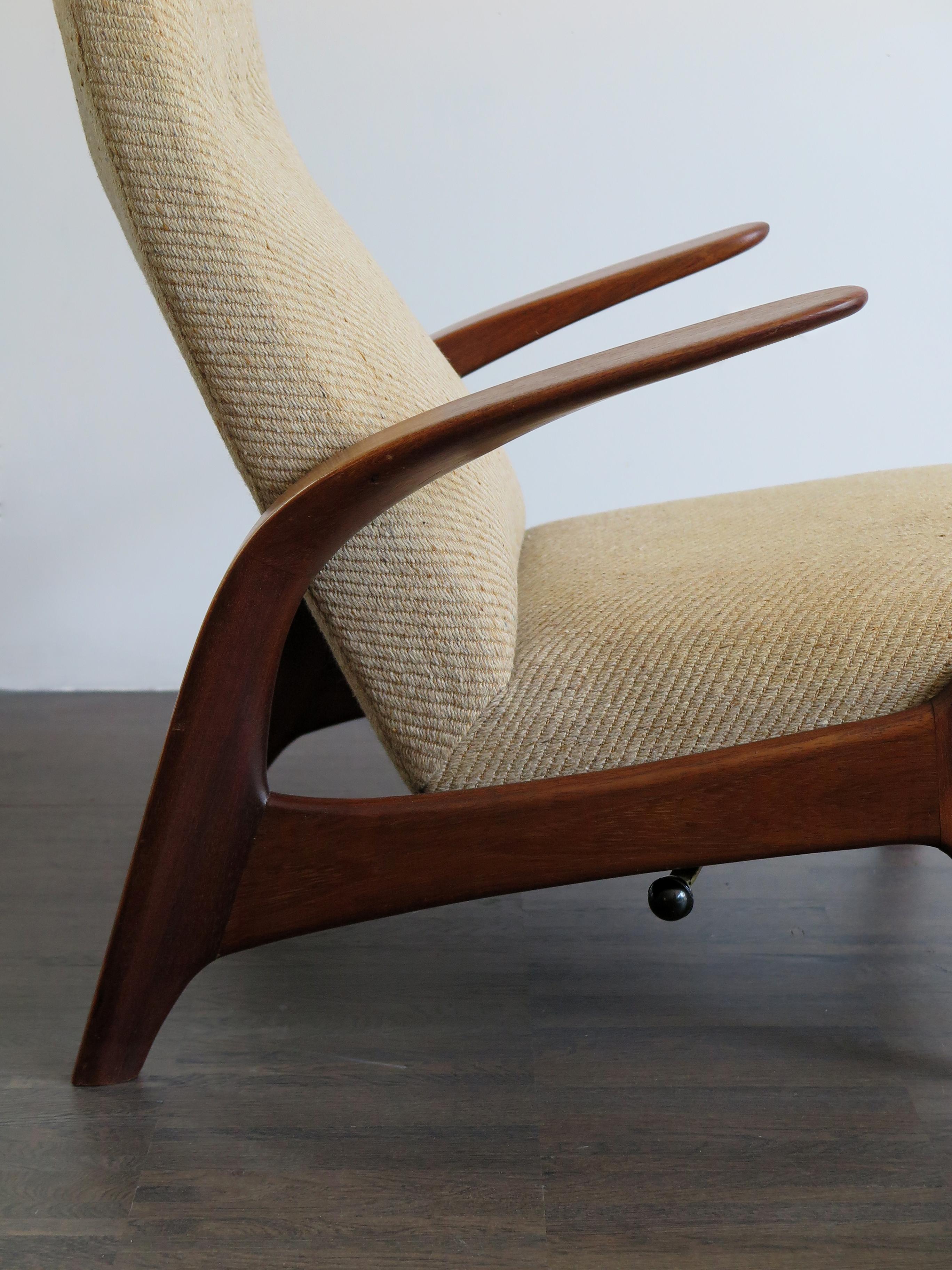 1960s Gimson and Slater Scandinavian Rock ‘n’ Rest Armchair 1