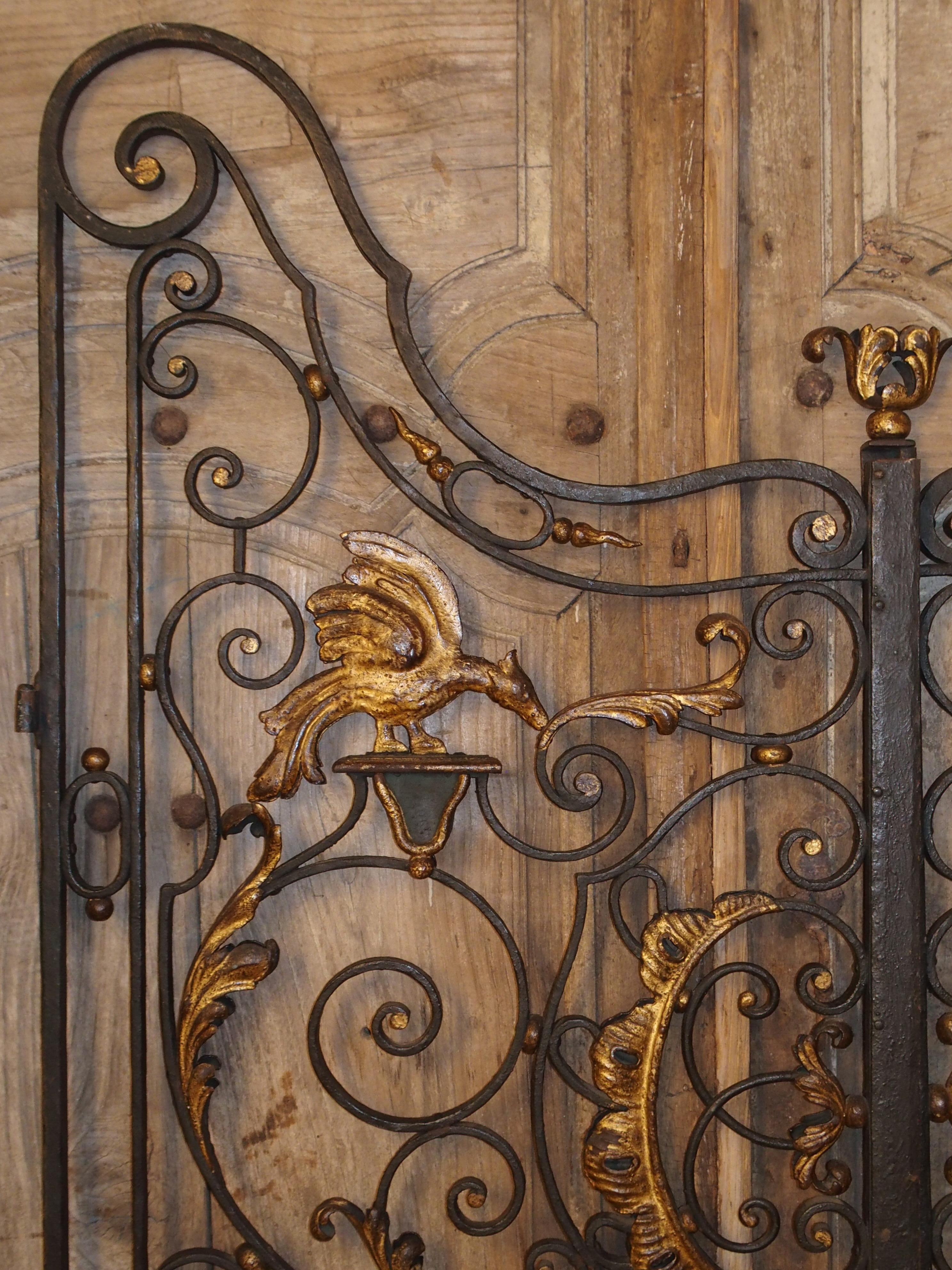 Pair of Early 18th Century Forged and Lacquered Iron Gates from Provence France 2