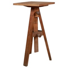 Antique Pine Sculpture Stand