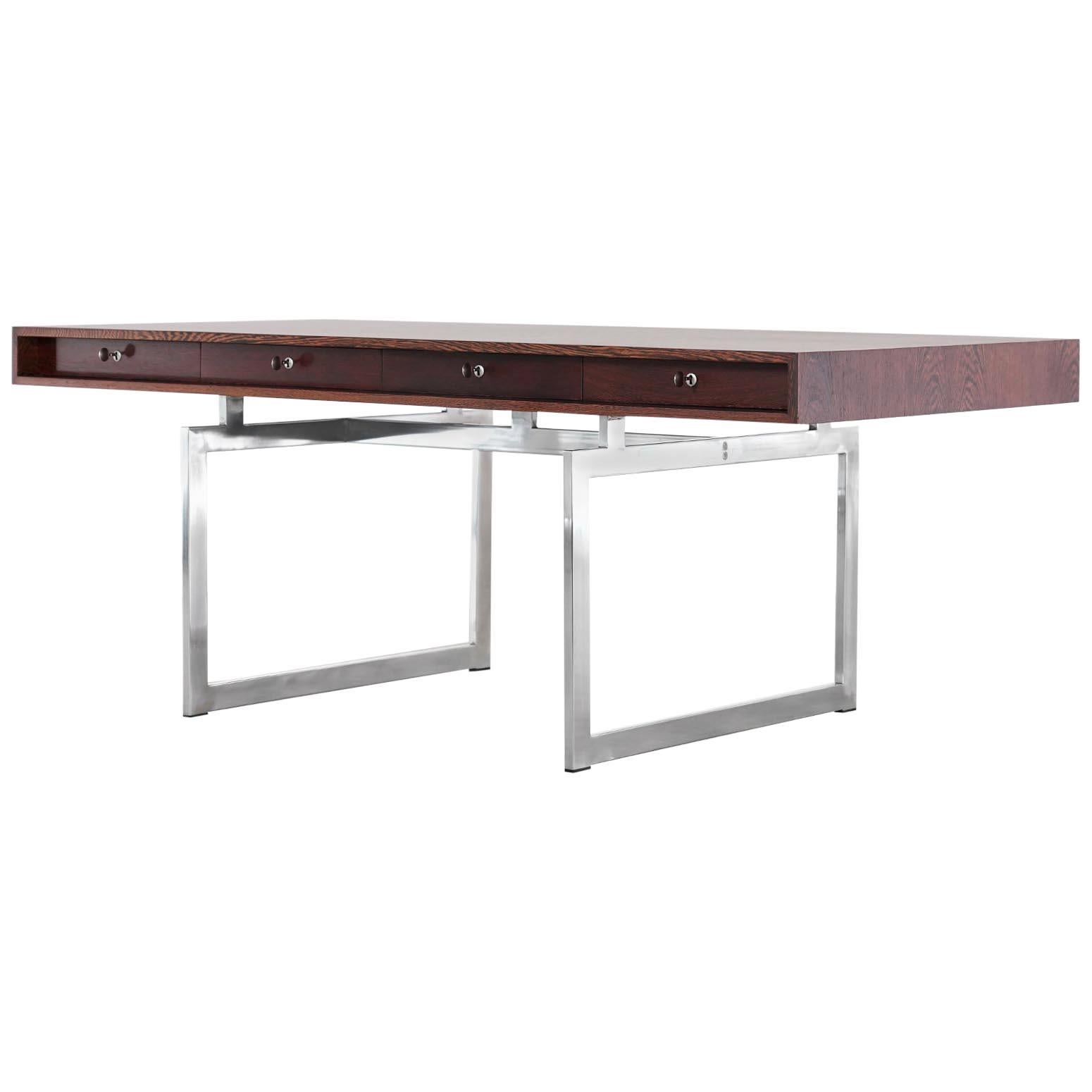 Bodil Kjaer, Wenge Desk, Executive Writing Table 1959, Denmark, Stunning & Rare