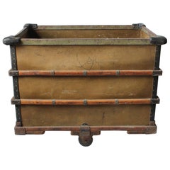 Antique Large Industrial Bin or Trolley