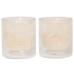 Double-Wall 6oz Glasses, Set of Two, Clear