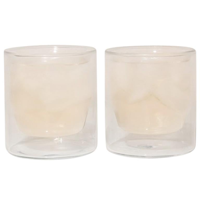 DoubleWall 6oz Glasses, Set of Two, Clear For Sale at 1stDibs