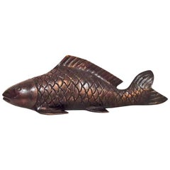 Bronze Statue of a Carp Fish, Medium