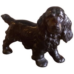 Cocker Spaniel Hundetürstopper aus Gusseisen von Hubley