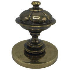 1970s Stiffel Lacquered Brass Finial Paperweight