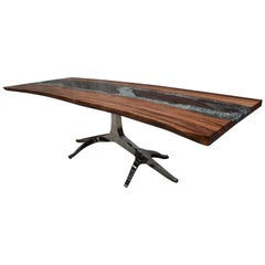 Used Sculptural Resin And Wood Desk