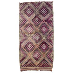 Vintage Purple Beni M'Guild Moroccan Rug with Tribal Style, Berber Moroccan Rug