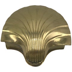 1960s Brass Seashell Box