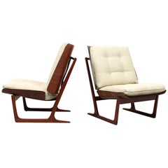 Pair of Plywood Lounge Chairs