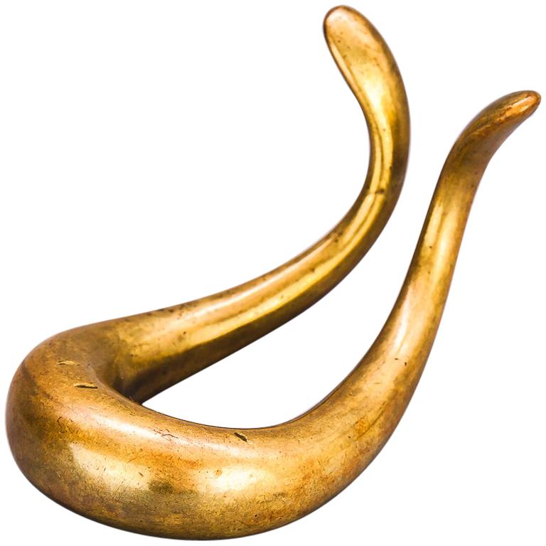 Carl Auböck Brass Sculptural Pipe Holder