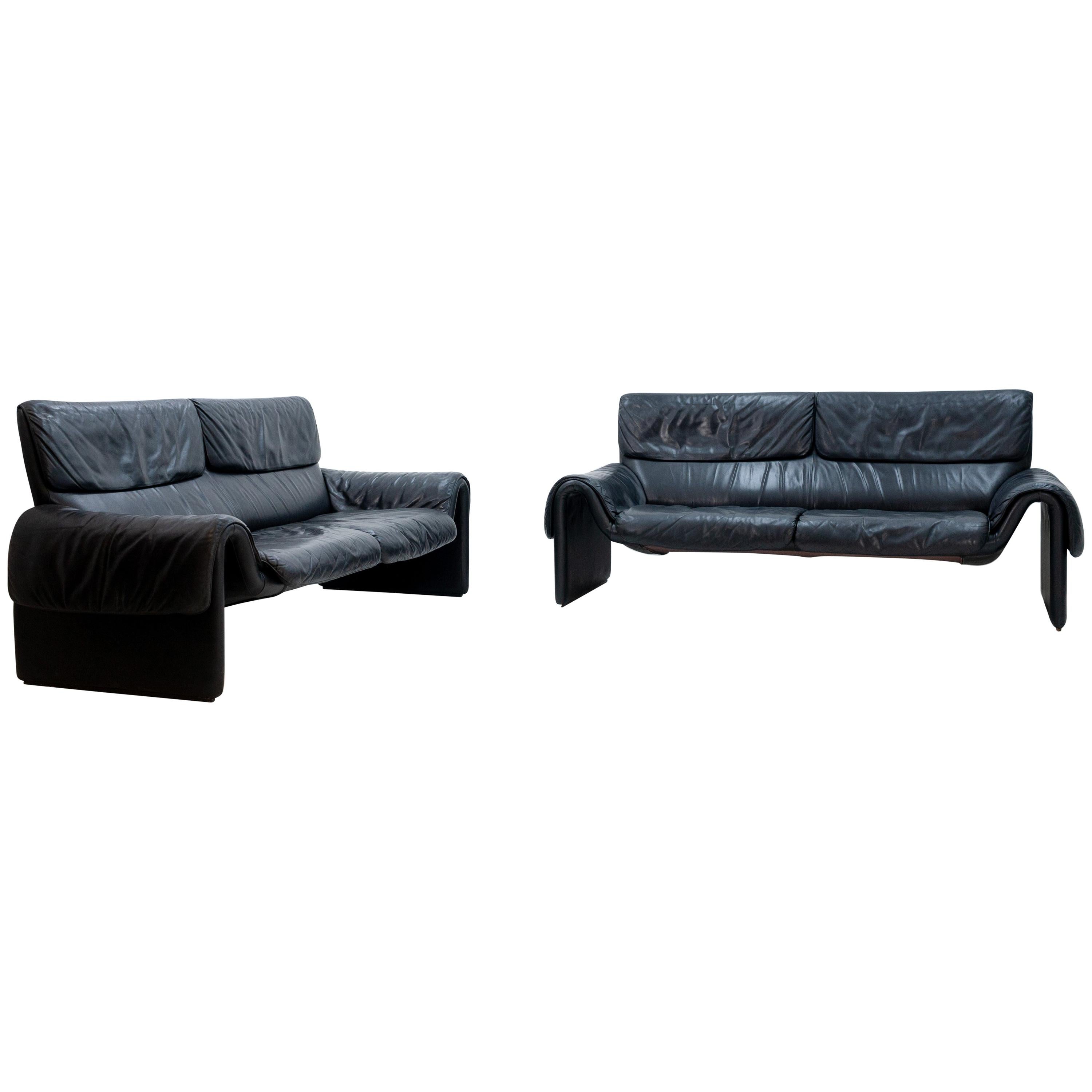 De Sede Sofa DS-2011 in Black Leather