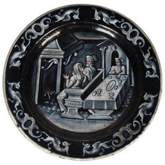 Emaille de Limoges-Plakette des 19. Jahrhunderts