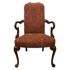 Mahogany Gooseneck Armchair