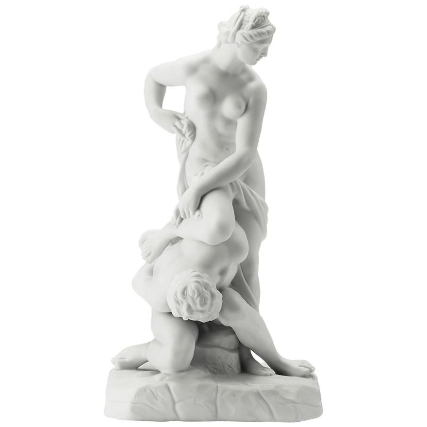 Renaissance Sculpture "La Virtù e il Vizio" by Giambologna produced by R. Ginori For Sale