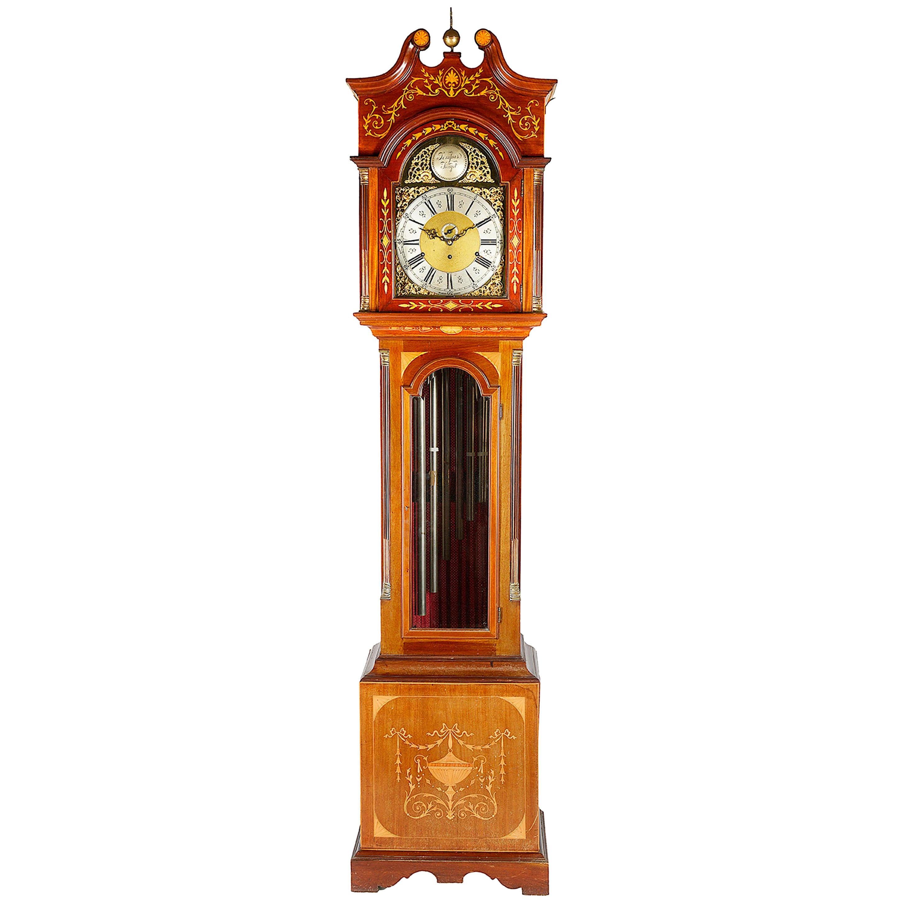 Sheraton Style Musical Long Case Clock