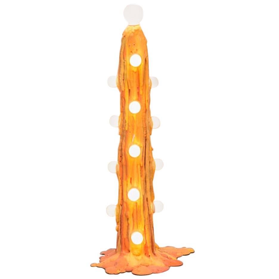 Orange Foam Light by Joseph Algieri For Sale