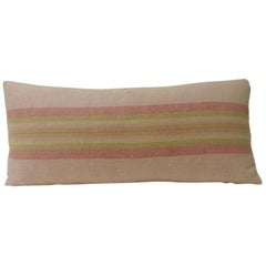 Vintage Pink Swedish Long Bolster Decorative Pillow