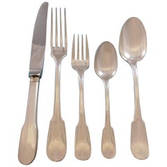 Cluny by Christofle France Sterling Silver Flatware Set-8 Service 41 Pcs Dinner