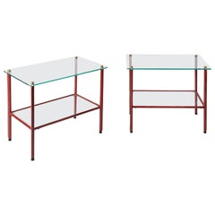 Pair of Side Tables by Jacques Adnet