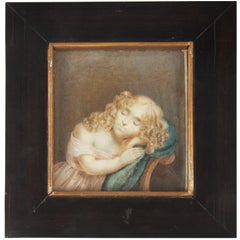 Miniatura dipinta dei primi del XIX secolo raffigurante Nicolette Six