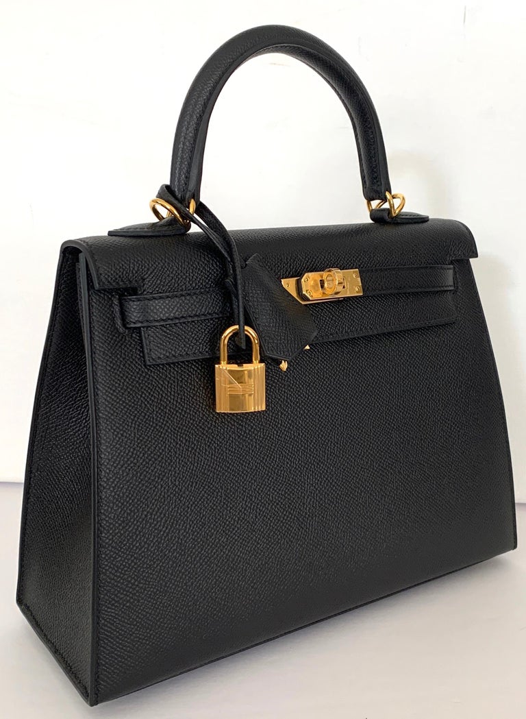 Hermès Kelly 25 Sellier Rouge Epsom with Gold Hardware