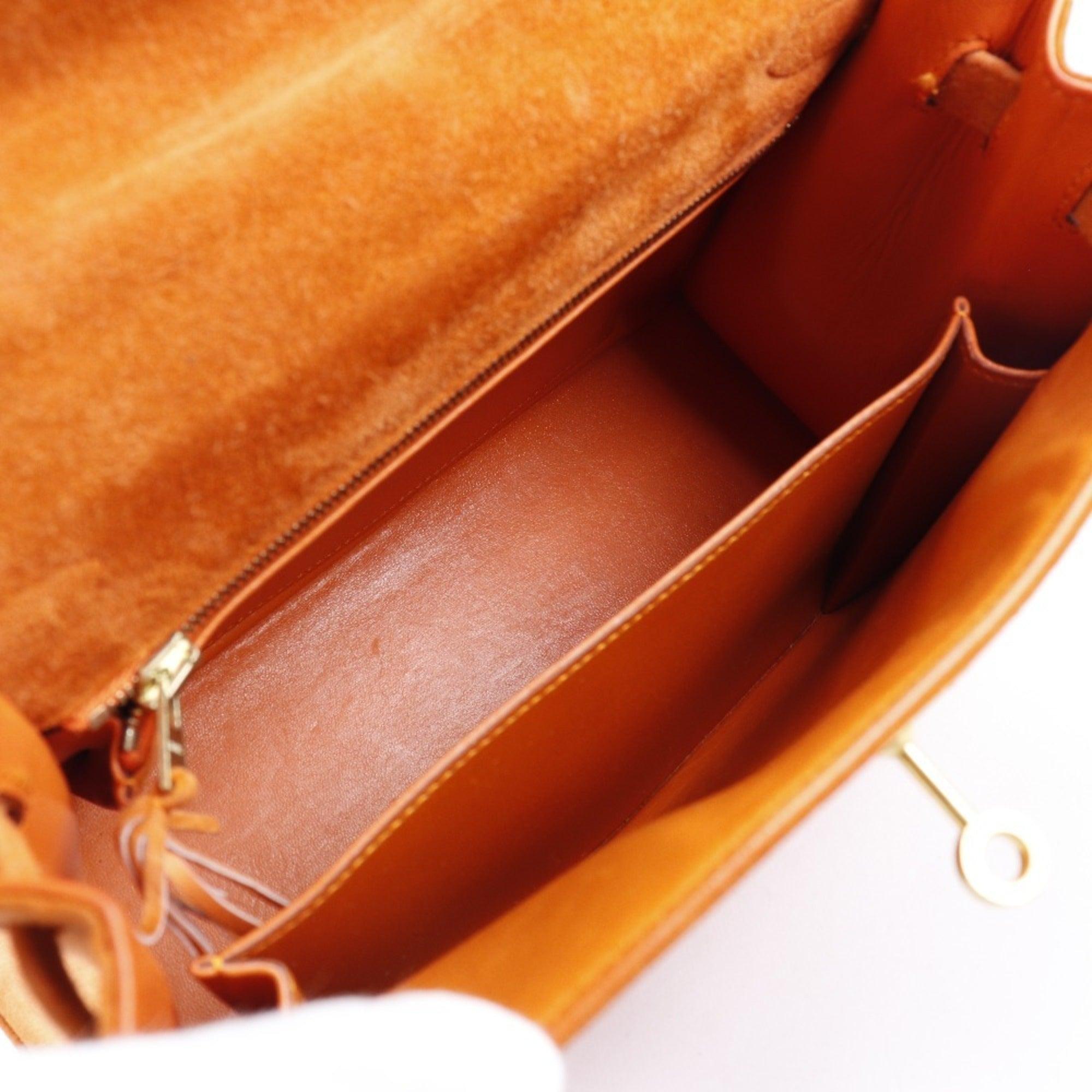 Hermes Kelly 25 Dobris/Debris 039194CM-93 Suede Orange H Women's Handbag For Sale 3