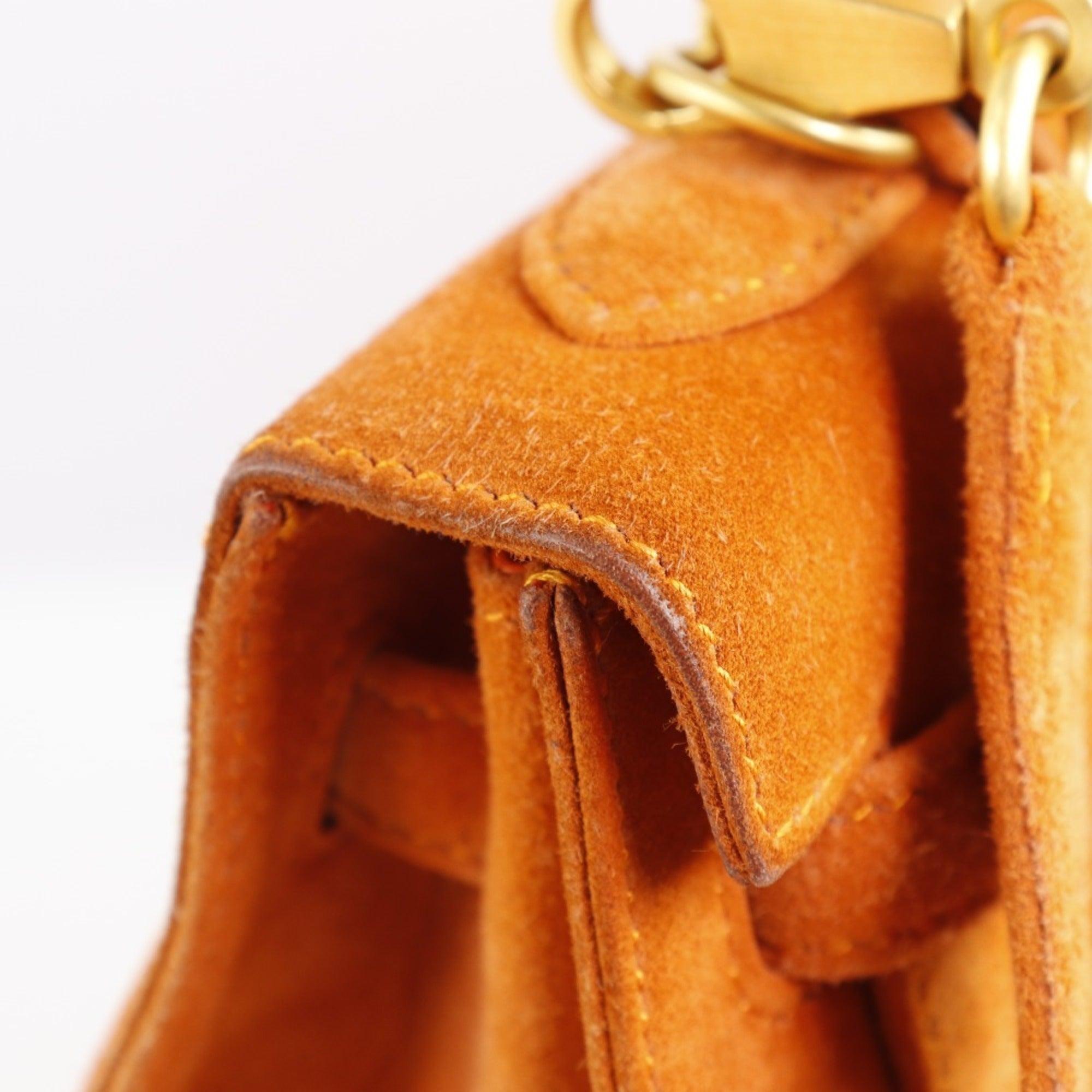 Hermes Kelly 25 Dobris/Debris 039194CM-93 Suede Orange H Women's Handbag For Sale 6