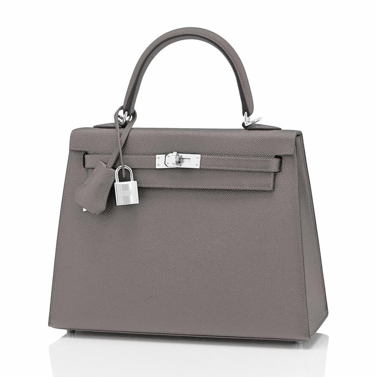 Hermes Kelly 25 Etain Epsom Ghw, Women's Fashion, Bags & Wallets, Shoulder  Bags on Carousell