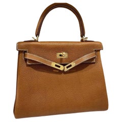 Hermes Kelly 25 Fauve Faubourg Barenia Ghw